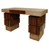 Shagreen & Palm Wood Desk
